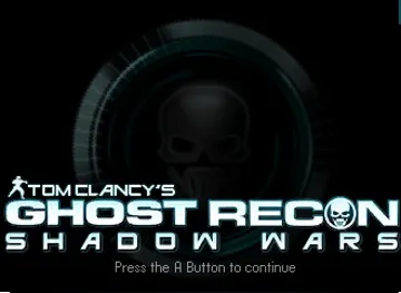 Tom Clancys Ghost Recon - Shadow Wars (USA) screen shot title